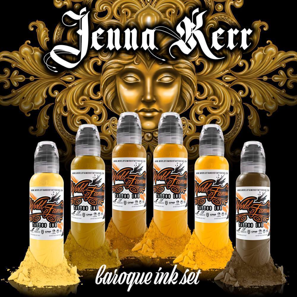 SET 6 TINTAS JENNA KERR BAROQUE WORLD FAMOUS 1oz