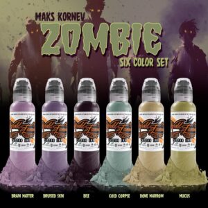 SET 6 TINTAS MAK'S KORNEV ZOMBIE WORLD FAMOUS 1oz