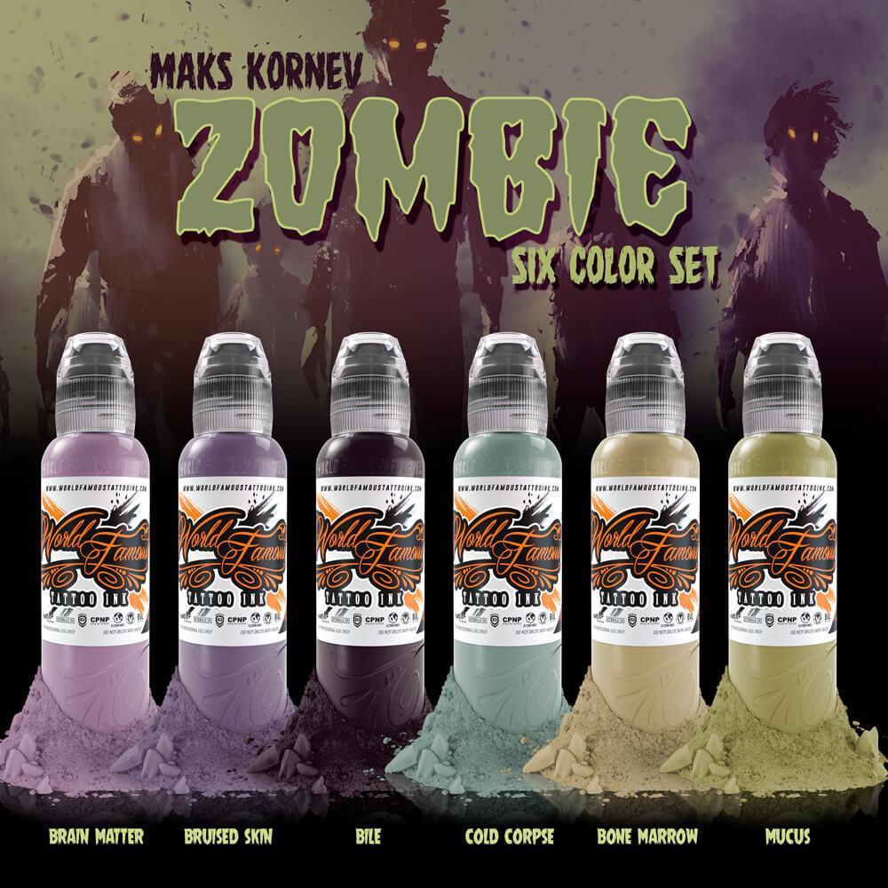 SET 6 TINTAS MAK'S KORNEV ZOMBIE WORLD FAMOUS 1oz