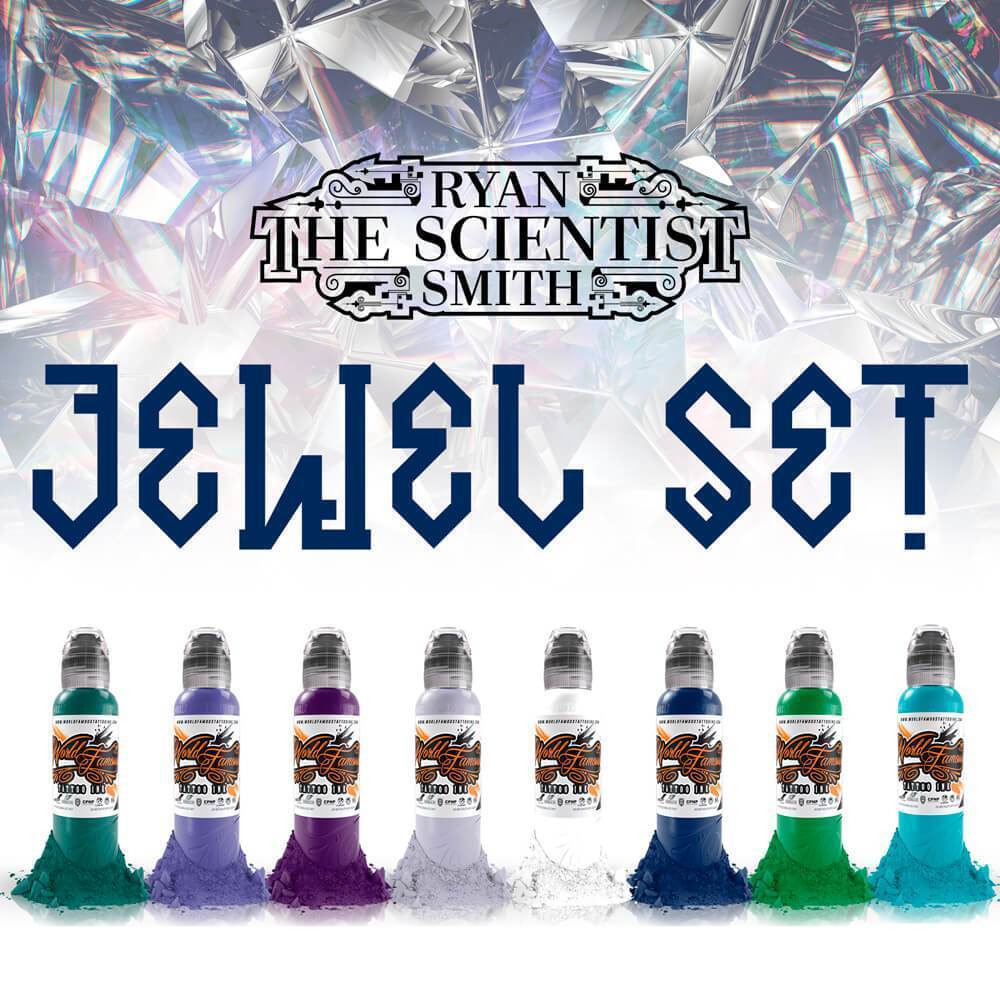 SET 8 TINTAS JEWEL SET WORLD FAMOUS RYAN SMITH 1oz