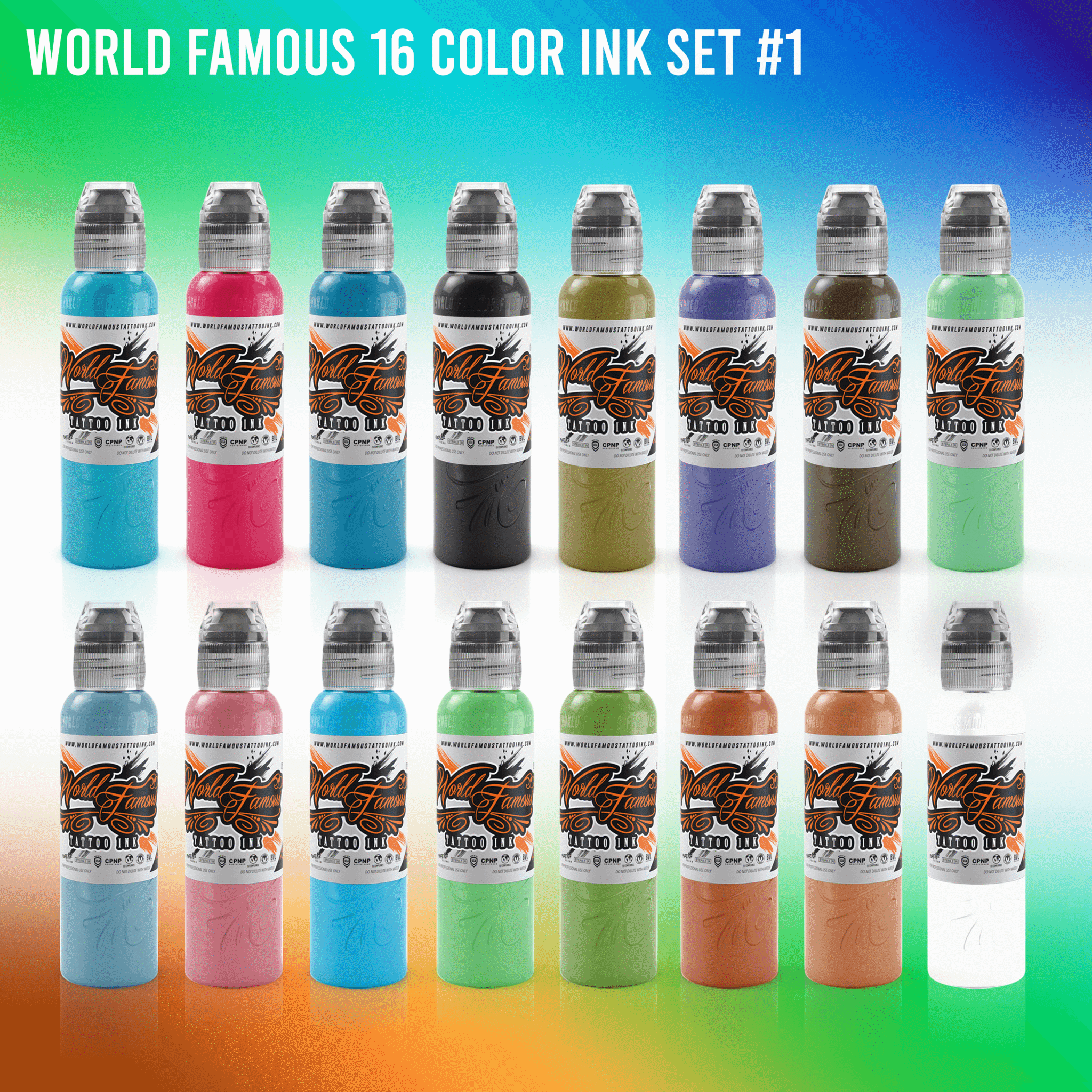 SET 16 COLORES WORLD FAMOUS #1