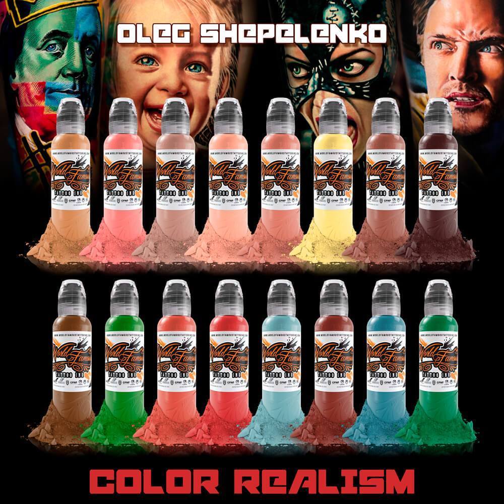 SET 16 COLORES OLEG SHEPELENKO REALISM WORLD FAMOUS 1OZ