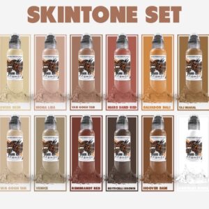 SET 12 COLORES SKINTONE WORLD FAMOUS 1OZ